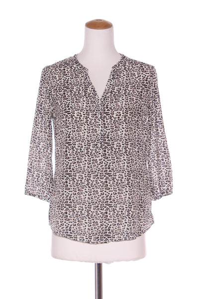 MAISON SCOTCH "Miami deco" leopard eyelet detail top! 10