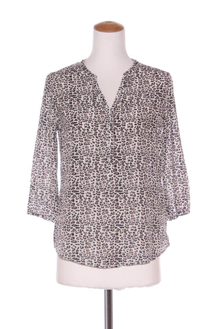 MAISON SCOTCH "Miami deco" leopard eyelet detail top! 10