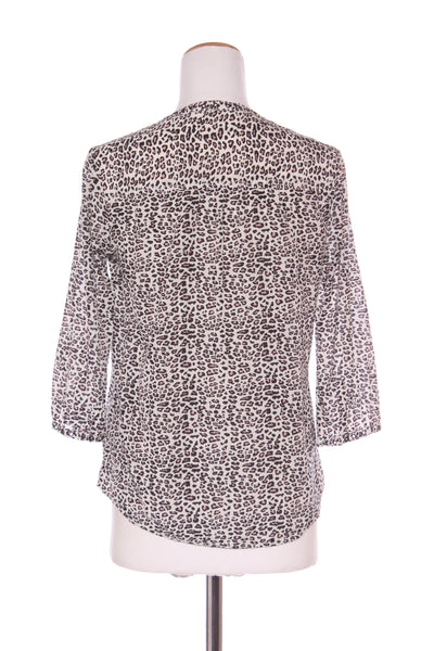 MAISON SCOTCH "Miami deco" leopard eyelet detail top! 10