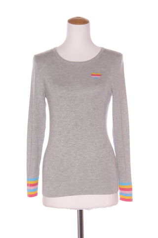 REVIEW - Rainbow heart + trim knit! 8