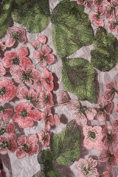 JELLICOE (BN) Hydrangea embroidered mesh dress! 12-14