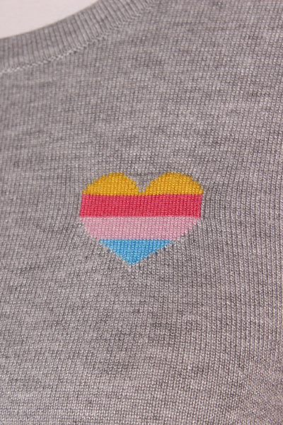 REVIEW - Rainbow heart + trim knit! 8
