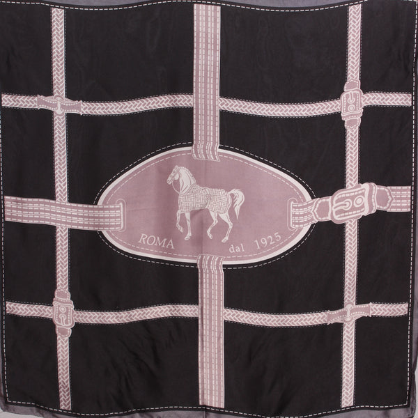 CATE NOIR (BN horse bit silky square scarf!