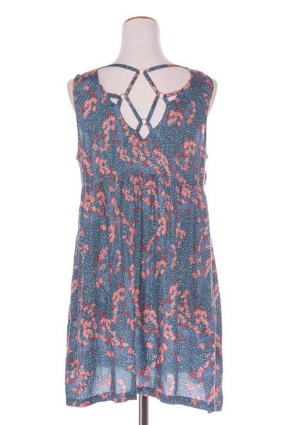 VOLCOM "True to this" blue floral dress! 10