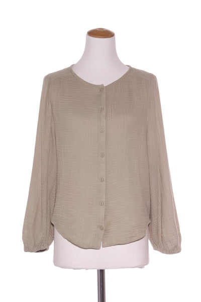 DECJUBA - Waffle cotton billow sleeve blouse! 10