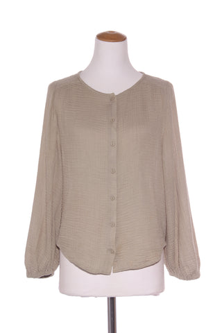 DECJUBA - Waffle cotton billow sleeve blouse! 10
