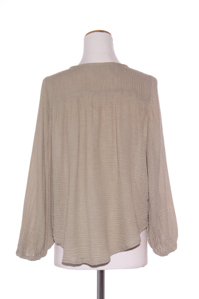 DECJUBA - Waffle cotton billow sleeve blouse! 10