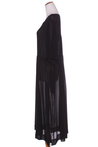 DEEANNE HOBBS - Drawstring waist viscose chiffon midi dress! 16