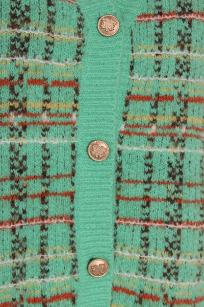 HOLY CHIC by Trelise - Mint tweed knit cardi! 10-12