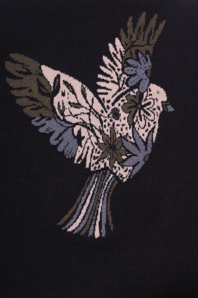 ELM - Wool blend floral dove print jumper! 14