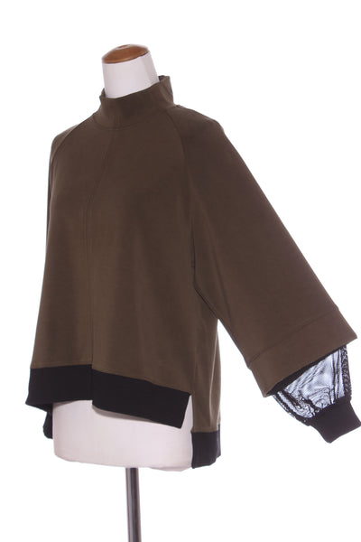 LOUNGE By Repertoire (NZ) Mesh sleeve detail top! 10-12