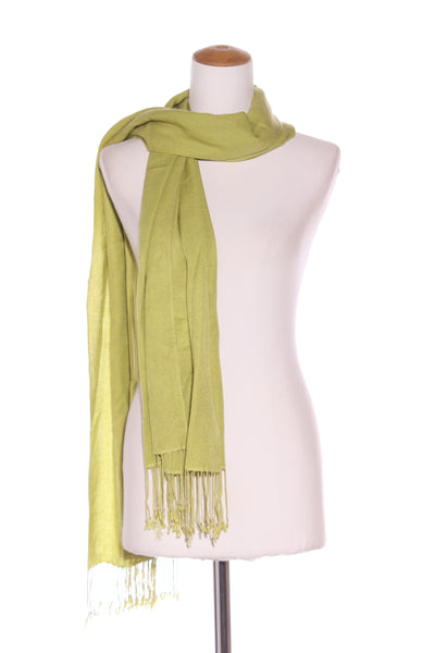 Chartreuse tassel pashmina? scarf!
