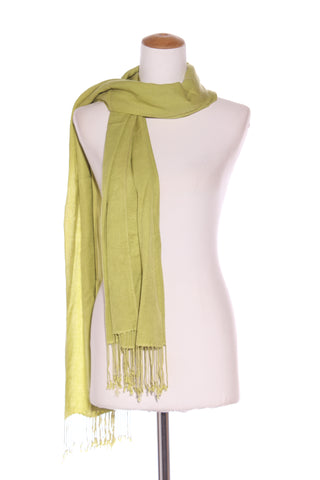 Chartreuse tassel pashmina? scarf!