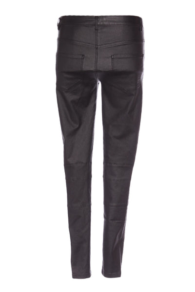 STORM - Coated mid rise biker stretch jeans! 10