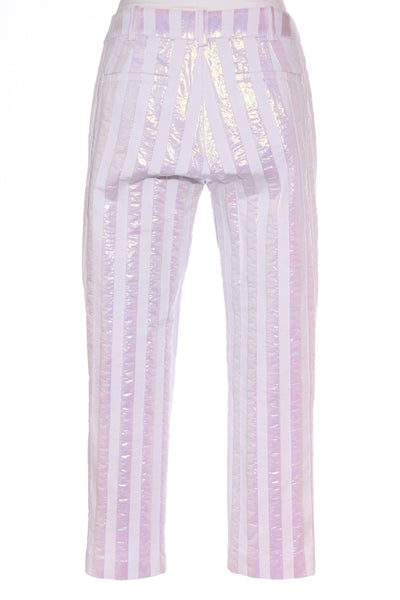 TRELISE COOPER "Walk of art" metallic stripe pant! 8