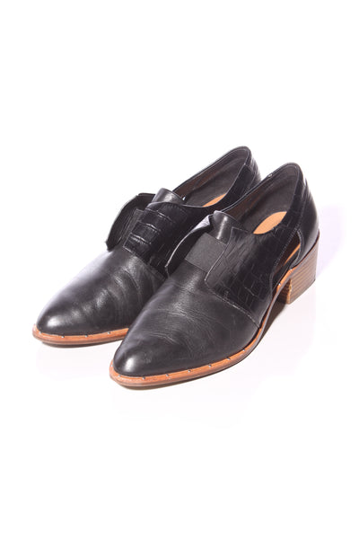 MI PIACI - Croc embossed + smooth leather shoes! 42