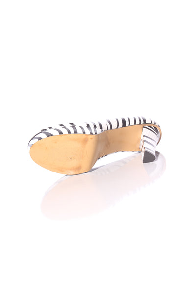 KATHRYN WILSON - Zebra leather heels! 39