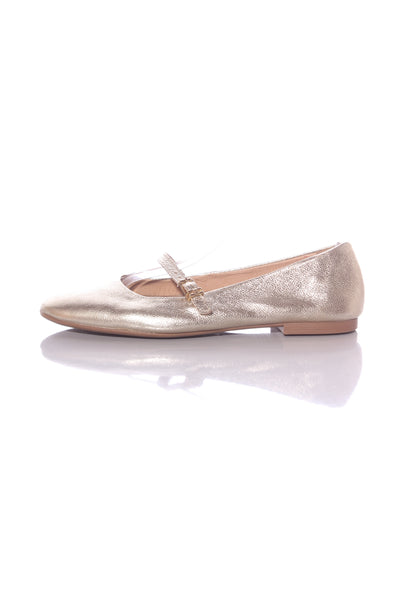 BLUE ILLUSION - Nolita gold leather ballet flats! 41