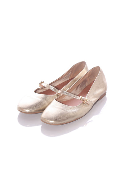 BLUE ILLUSION - Nolita gold leather ballet flats! 41