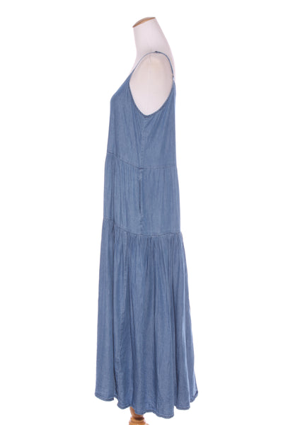 SHINE ON - Chambray tiered midi dress! 12