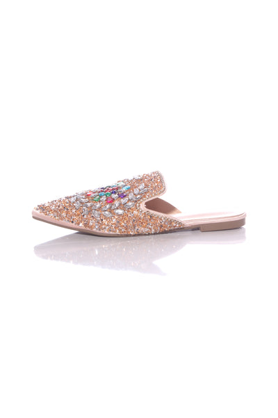 NO BRAND (LN) Jewelled embellished slides! 40