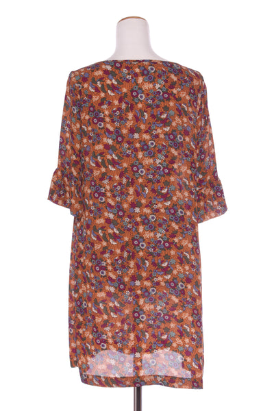 CARLSON (NZ) Ginger floral ruffle sleeve dress! 14