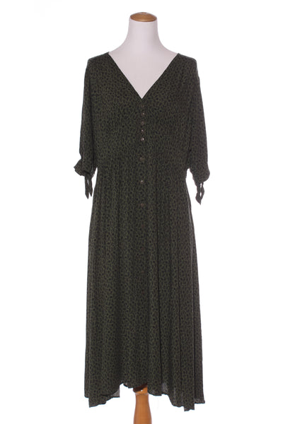 SUNDAY BOHO - Kathy midi dress - Green print! 16
