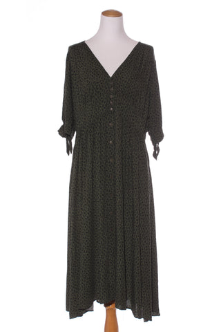 SUNDAY BOHO - Kathy midi dress - Green print! 16