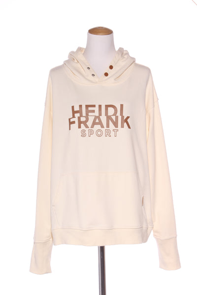 HEIDI FRANK - Cream + brown logo sport hoodie! 14