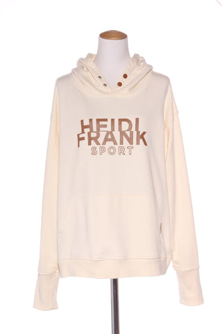 HEIDI FRANK - Cream + brown logo sport hoodie! 14
