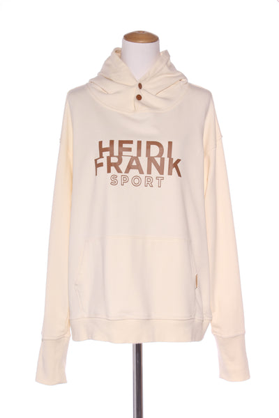 HEIDI FRANK - Cream + brown logo sport hoodie! 14