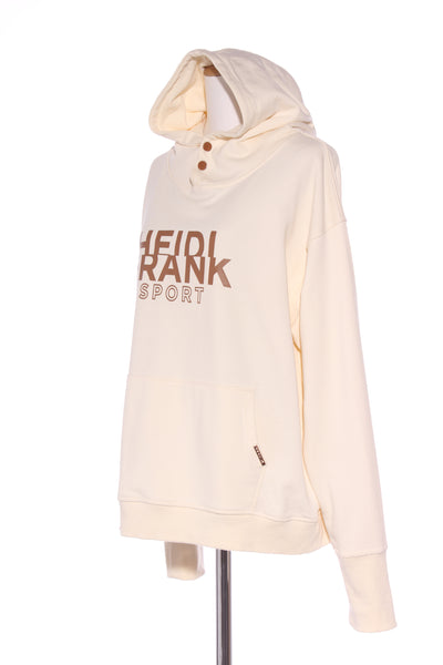 HEIDI FRANK - Cream + brown logo sport hoodie! 14