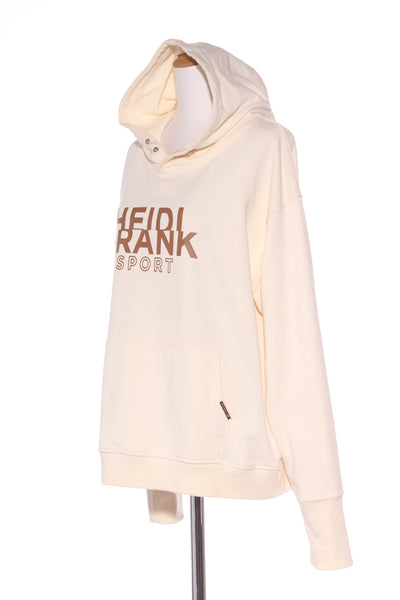 HEIDI FRANK - Cream + brown logo sport hoodie! 14