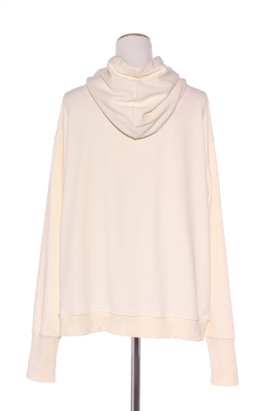 HEIDI FRANK - Cream + brown logo sport hoodie! 14