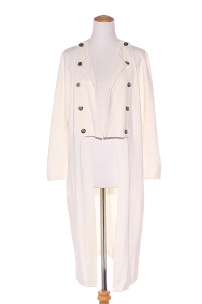 OBI (NZ) Miliatry ponte duster coat - Cream! 16