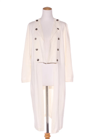OBI (NZ) Miliatry ponte duster coat - Cream! 16