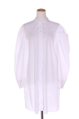 ASOS - Gathered sleeve white shirt dress! 18