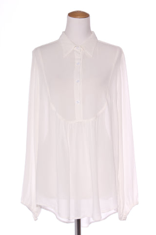 NZ made OBI? "Laundry tuxedo" viscose shirt! 16-18