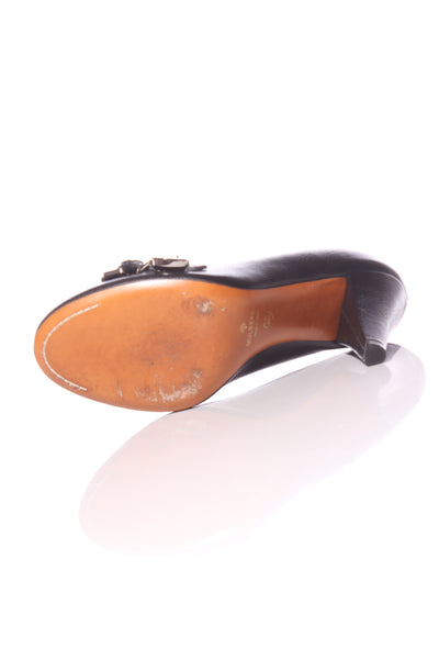 MULBERRY (ITA) "New Bayswater" leather heels! 39.5
