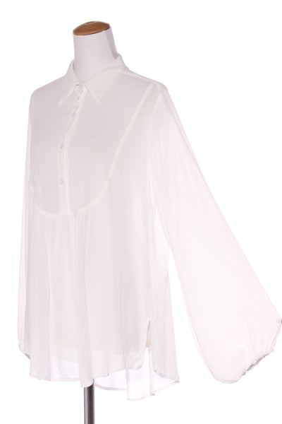 NZ made OBI? "Laundry tuxedo" viscose shirt! 16-18