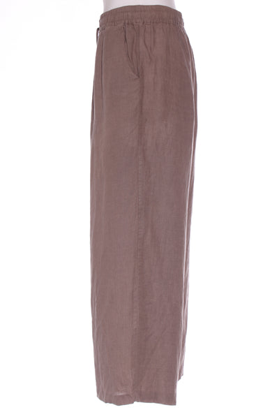 MAX - Brown linen wide leg pant! 12