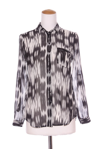 DECJUBA - Monochrome chiffon shirt! 6