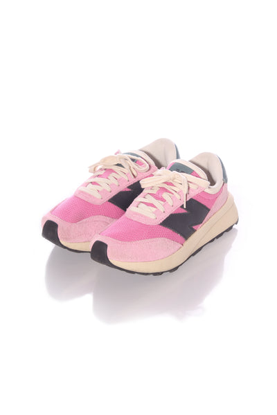 NEW BALANCE - Pink leather + textile sneakers! 9