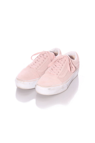 VANS - Blush pink leather platform sneakers! 9-9.5