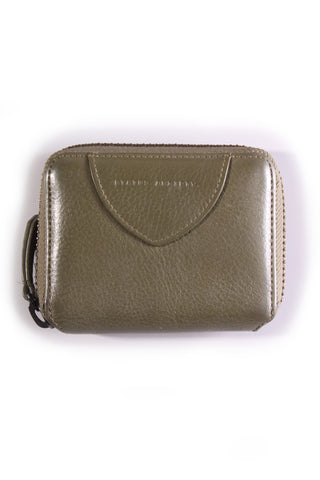 STATUS ANXIETY - Wayward khaki leather wallet!
