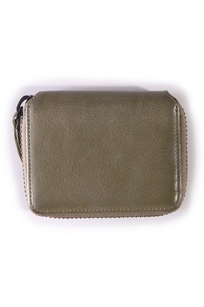 STATUS ANXIETY - Wayward khaki leather wallet!