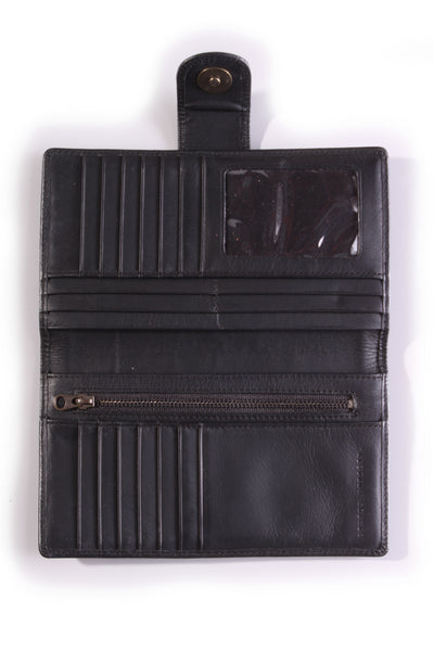 STATUS ANXIETY - Doris leopard pony hair wallet!