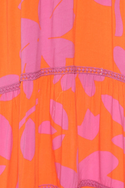 JOOP & GYPSY - Simmy midi dress - Orange/lilac! 14-16
