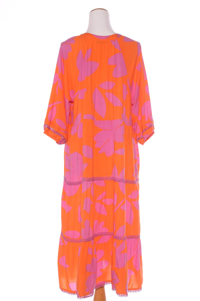 JOOP & GYPSY - Simmy midi dress - Orange/lilac! 14-16