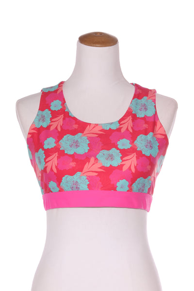 SWEAT REPUBLIC by Augustine - Pink floral crop! 12